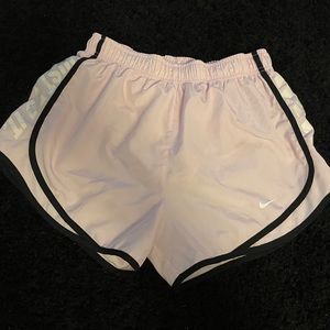LIGHT PINK Nike running shorts size small